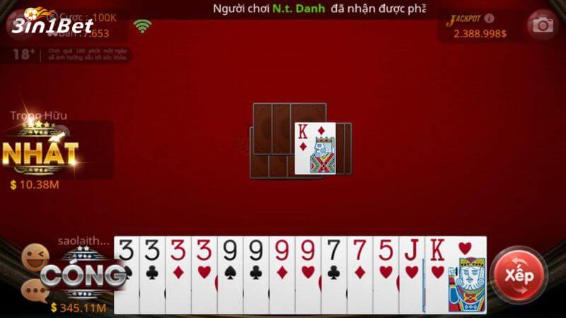 Những ưu điểm của game bài Tiến Lên Miền Nam 3in1bet